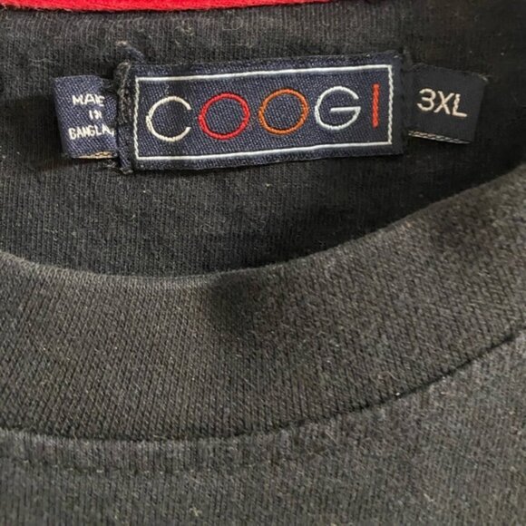 Coogi crewneck shirt long sleeve men black vintage y2k 3XL - Picture 6 of 7